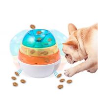 New design Puzzle IQ Treat Ball Interactive Food Dispensing Tumbler Toy Bite Resistant Training Ball For Dogs And Cats