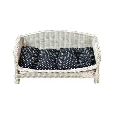 hot sale animal furniture pet willow dog bed wicker basket with legs