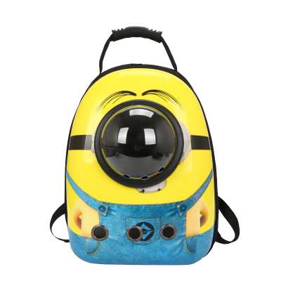 Portable shoulder space capsule dog carrying breathable pet bag travel backpack to eat factory direct pet supplies