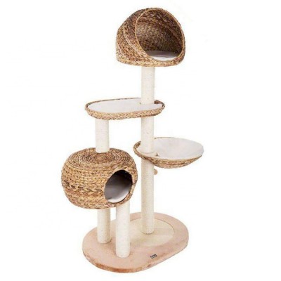 Factory Custom Bamboo Cat Tree House ,Cute Wicker Cat Tree Knit