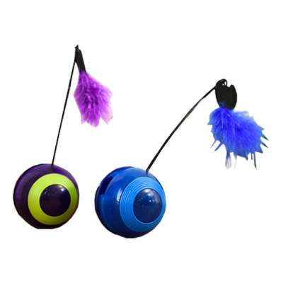 Cricket hair vocal flash roller electric pet cat  toy tumbler multicolor electricity toys for cats